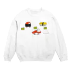 おいしいおばけのおいしいおばけ（すしカー） Crew Neck Sweatshirt