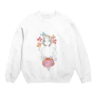 アンビエント脳挫傷の花束を君に Crew Neck Sweatshirt