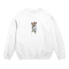 デグーのプラハのお話を聴くデグー Crew Neck Sweatshirt