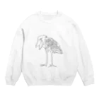 山内 遼のハシビロコウ Crew Neck Sweatshirt