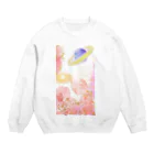 La_chambre_de_roseのrose space Crew Neck Sweatshirt