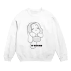 Jun56のぶさいくなウサ子さん Crew Neck Sweatshirt