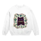 そうめんザーサイの祈ってる犬(パールネックレス) Crew Neck Sweatshirt