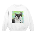 kinako-japanの白黒オレオ君 Crew Neck Sweatshirt