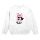 みつまめこshopのブタ勇者 Crew Neck Sweatshirt