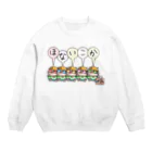 ひよこ男爵とまだむにゃんのほないこかにゃんず５ Crew Neck Sweatshirt