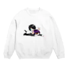 ポリ袋さんの病み少年と単眼くん Crew Neck Sweatshirt