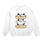 Shoboi-YOSHIDAのしょぼいパンダ（せいろ） Crew Neck Sweatshirt