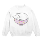 Suzutakaのねこ丼 Crew Neck Sweatshirt