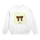 とある丸眼鏡の描き散らしのRIBBON Crew Neck Sweatshirt