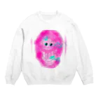 プーさんの幸せを運ぶ桜ねこ Crew Neck Sweatshirt