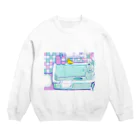 しかくまのバスルーム Crew Neck Sweatshirt