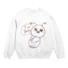 yukariのベイビーけむけむ Crew Neck Sweatshirt