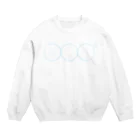 KIYOMI_KIWAMIのまるまるまる（SKY） Crew Neck Sweatshirt