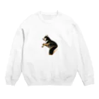 achahiの黒柴犬　ジョシーバ　癒し Crew Neck Sweatshirt