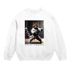 AI-assembleの猫空手家 Crew Neck Sweatshirt