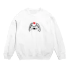 なんとかなる点のハートねこ Crew Neck Sweatshirt