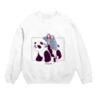 あい子のパンダカー Crew Neck Sweatshirt