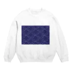 うちゅうの麓のひし形のおさかな Crew Neck Sweatshirt