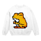 keishakeのカエルのぺしゃんこ Crew Neck Sweatshirt