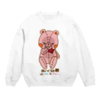 ぬいぐるみのリムとラム SUZURI店のラムの「いっしっしっ」編 Crew Neck Sweatshirt