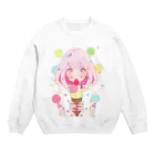 ヤバいTシャツ屋しゃんの暑い夏はアイスだ001 Crew Neck Sweatshirt