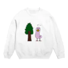 おさかなチンパンジーのぶたきどりちゃん Crew Neck Sweatshirt