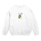 j8ie de vivre♪のコザクラインコ　 Crew Neck Sweatshirt