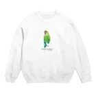 j8ie de vivre♪のコザクラインコ　タイガーチェリー Crew Neck Sweatshirt