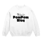 mf@PomPomBlogのMutant Pom Pom Blog Logo Crew Neck Sweatshirt