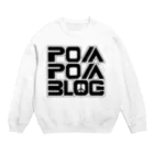 mf@PomPomBlogのPom City Four Logo（black） スウェット