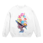 ヤバいTシャツ屋しゃんの夏だ！アイスだ 016 Crew Neck Sweatshirt