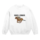 ko-jのride a horse Crew Neck Sweatshirt