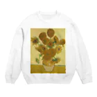 世界美術商店のひまわり / Sunflowers Crew Neck Sweatshirt