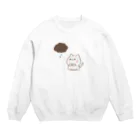 DECORの気づかいのできるネコ　てるてる坊主ver. Crew Neck Sweatshirt