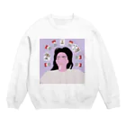 Kimchiのmy brain Crew Neck Sweatshirt