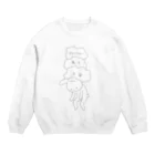 asis(ｱｽﾞｲｽﾞ)のストレスうさぎ Crew Neck Sweatshirt