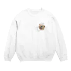 40my06の吠えるクマ Crew Neck Sweatshirt