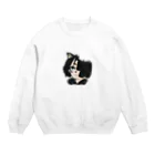 みつまめこshopの猫耳少女 Crew Neck Sweatshirt