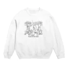 Heiwacho Design Clubの森の仲間達 Crew Neck Sweatshirt