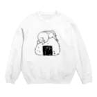 渡邊 春菜のおにぎりハグする赤ちゃん Crew Neck Sweatshirt