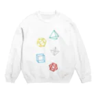 くらりのRegular Polyhedron Crew Neck Sweatshirt