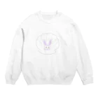 妖怪 水姫城-Yokai.Mizukijyo-ฅ^ơωơ^ฅ♡の貝がらと、ネコうさ🐰 Crew Neck Sweatshirt