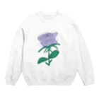 サラスシのmy ROSE パープル Crew Neck Sweatshirt