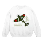 Atelier Nyaoの一式戦ハヤブサ 加藤隼戦闘隊長機 type.1 Crew Neck Sweatshirt