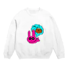 あまの川.jpの目がMEGAシイタケ Crew Neck Sweatshirt