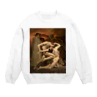 世界美術商店の地獄のダンテとウェルギリウス / Dante and Virgil in Hell Crew Neck Sweatshirt
