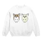 チワワのメロとミルク　「まんまるいぬ」YouTuber犬のチワワのメロとミルクのグッズ Crew Neck Sweatshirt