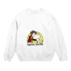 legtan_borzoiの夢見るボルゾイ Crew Neck Sweatshirt