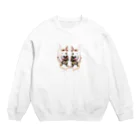 sarichamshopのイタグレのウィンク Crew Neck Sweatshirt